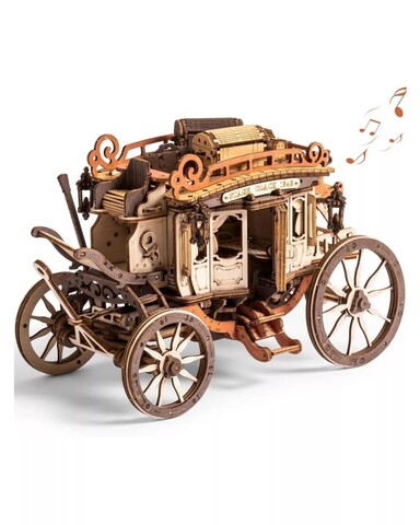 Деревянный конструктор Музыкальный Дилижанс Stagecoach Mechanical AMKA1 (ROKR)