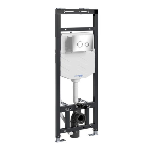 WasserKRAFT Alme 15TLT.010.ME.CH01 Инсталляция для унитаза с клавишей, цвет: хром