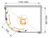 Cezares Anima ANIMA-W-RH-2-120/100-C-CR-L Душевой уголок, цвет: хром