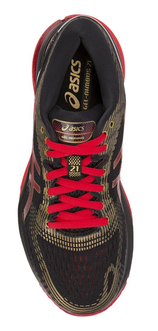 Asics Gel Nimbus 21 кроссовки для бега женские черные-красные - 4