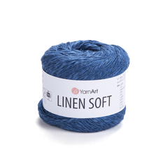 Пряжа YarnArt Linen soft, Синий