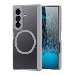 Усиленный чехол серого цвета с MagSafe для Samsung Galaxy Z Fold 8 Ultra, серия Expn Series Magnetic от Dux Ducis