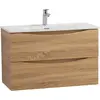 BelBagno MARINO-CER-MINI-900-2C-SO-WO-P База под раковину подвесная с двумя выкатными ящиками, Rovere Bianco, 896x390x500