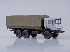 KAMAZ-53501 6x6 flatbed truck khaki-gray 1:43 PAO KAMAZ