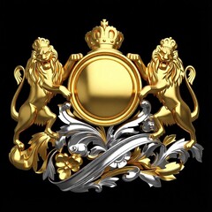 Силиконовый молд Геральдика со львами