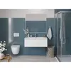 BelBagno UNO-1000-1C-SO-BO База под раковину подвесная с фрезерованными ручками по всей длине фасада с одним выкатн. ящ., Bianco Opaco, 1000x455x350