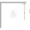 BelBagno UNO-L-1-TB-70-C-Cr Душевая перегородка универсальная с односторонним входом, стекло прозрачное, профиль хром, 700x2000 мм