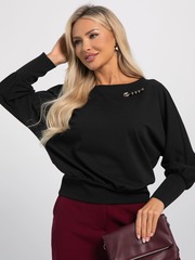 Блуза Гостья из будущего НЬЮ (черная) Б16365-19М LT Collection