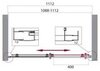 BelBagno Uno UNO-195-BF-1-110-CH-CR Душевой уголок, цвет: хром