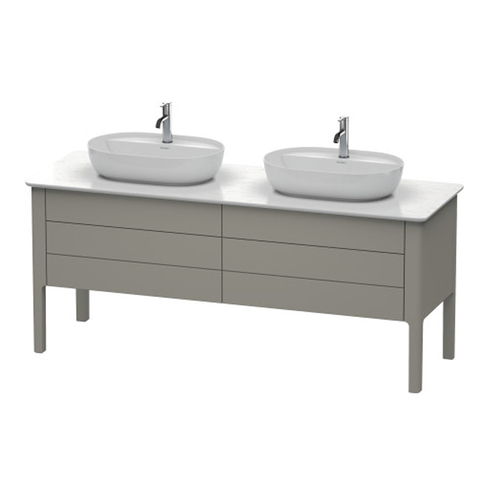 Duravit Luv LU9567B9292 База напольная, 743x1788x570, 2 выдв.ящика, цвет каменно-серый шелковисто-матовый