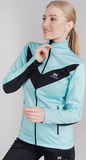 Женский утеплённый лыжный костюм Nordski Base Mint-Black с высокой спинкой