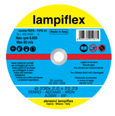 Отрезной диск по металлу 230х2,0х22,2 Lampiflex BF/A36R230x2,0