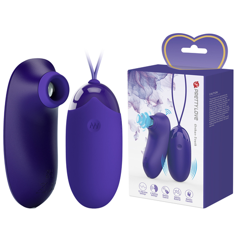 Стимулятор клитора 2 в 1 Pretty Love BI-014901WL