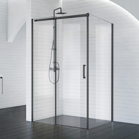 BelBagno Acqua ACQUA-AH-1-130/90-C-NERO Душевой уголок прямоугольный, 130x90, цвет: чёрный