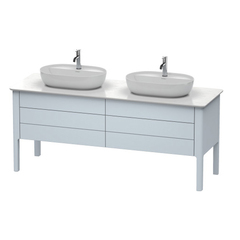Duravit Luv LU9567B9797 База напольная, 743x1788x570, 2 выдв.ящика, цвет светло-голубой шелковисто-матовый фото