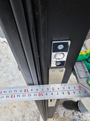 Входная металлическая дверь с зеркалом RеX (РЕКС) 19 Арт Антрацит матовый + Дуб медовый / зеркало СБ-16 Силк сноу, белый матовый, без текстуры