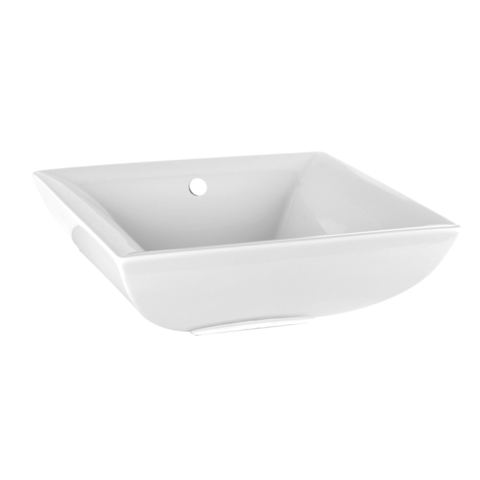 Gessi Mimi 37504#518 Раковина накладная 45х45см с переливом, цвет: глянцевый белый