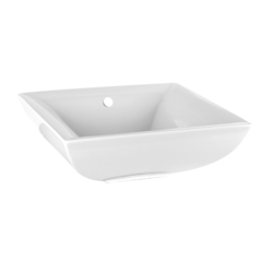 Gessi Mimi 37504#518 Раковина накладная 45х45см с переливом, цвет: глянцевый белый фото