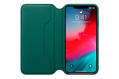Кожаный чехол Leather Folio для iPhone Xs Max, Forest Green (MRX42ZM/A)
