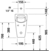 Duravit ME by Starck 2815300000 Писсуар