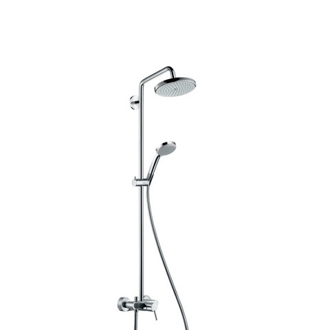 Hansgrohe Croma 27222000 Душевая система внешнего монтажа со смесителем 109,7 см с верхней лейкой 22х22 см