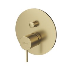 Cezares LEAF-VDIM-L-SR Встраиваемый однорычажный смеситель с переключателем на 2 выхода, цвет: золото фото