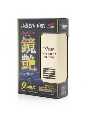 Soft99 Покрытие для кузова для усиления блеска Soft99 Fusso Mirror Shine 9 Months для темных, 250 мл