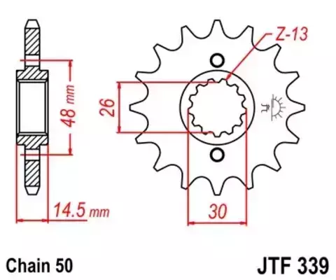 Звезда ведущая JTF339 17RB