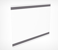 Карман PS-M A4  из ПВХ с магнитным скотчем, горизонтальный
