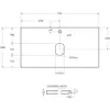 BelBagno KEP-90-CEM Столешница из керамогранита 916x468 Cemento