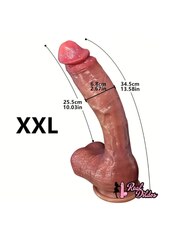Фаллоимитатор Helper, (XXL; 33 x 6,8; Рабочая 25 см; Реалистичный)