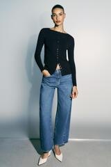 ZARA ДЖИНСЫ Z1975 BARREL С ВЫСОКОЙ ПОСАДКОЙ, ИНДИГО