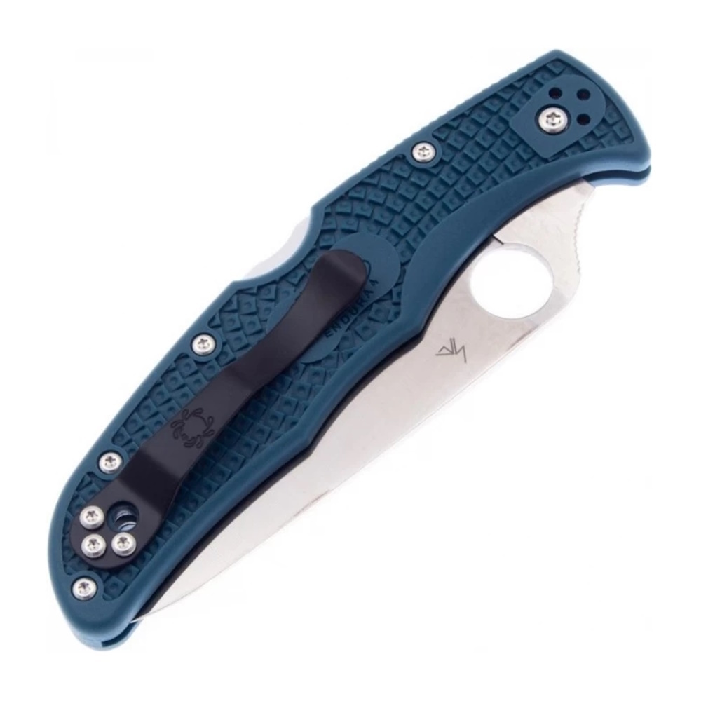 Складной нож Spyderco Endura 4 сталь K390, рукоять FRN голубая