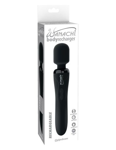 Вибромассажер для тела перезаряжаемый черный Wanachi Body Recharger