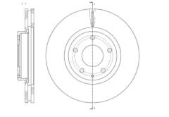 Диск тормозной вентилируемый G-brake  GR-21447