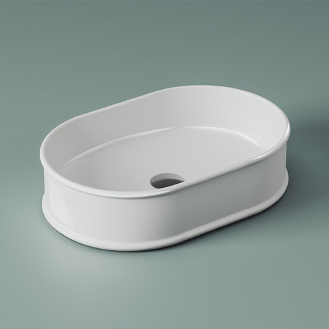 ArtCeram Atelier ATL002 01 00 Раковина накладная, 60x40, цвет: белый