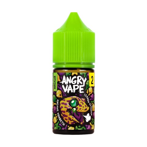 Жидкость Angry Vape Salt 2% 30 ml - Геккон Пупырка (кислые конфеты)