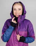 Удлинённая Тёплая Зимняя Куртка Nordski Casual Purple-Iris W