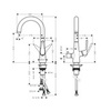 Hansgrohe Talis M51 72811000 Смеситель для кухни с вентилем для посудомоечной/стиральной машины