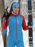 Утеплённый лыжный костюм Nordski Premium Blue/Red 2020 женский