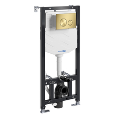 WasserKRAFT Aller 10TLT.010.ME.MG02 Инсталляция для унитаза с клавишей, цвет: золото фото