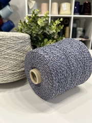 Як 50% с мериносом 50% Natural Fantasy SUPERYAK 460 сине-серое мулине