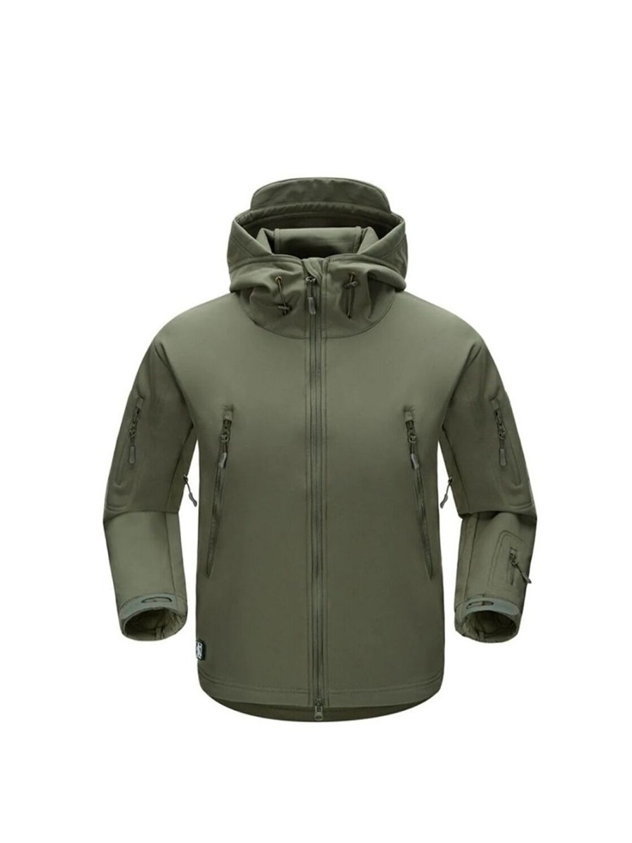 Куртка Shark Skin Soft Shell на флисе (олива)