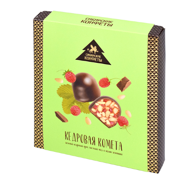 Конфеты Кедровая комета с земляникой Сибирский Кедр 120 гр.