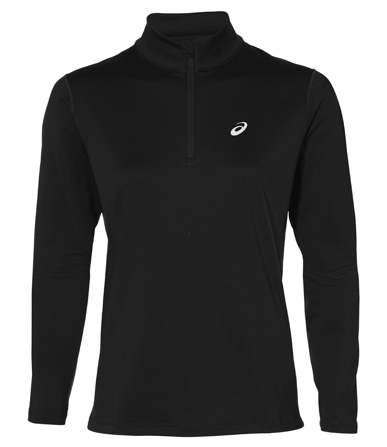 Asics Silver Ls 1/2 Zip Winter женская беговая рубашка черная