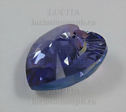 6202/6228 Подвеска Сваровски Сердечко Tanzanite AB (10,3х10 мм ) ()
