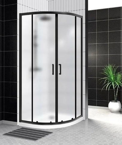 BelBagno Uno-195 UNO-195-R-2-90-P-NERO Душевой уголок радиальный, 90x90, цвет: чёрный