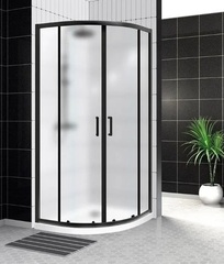 BelBagno Uno-195 UNO-195-R-2-90-P-NERO Душевой уголок радиальный, 90x90, цвет: чёрный фото