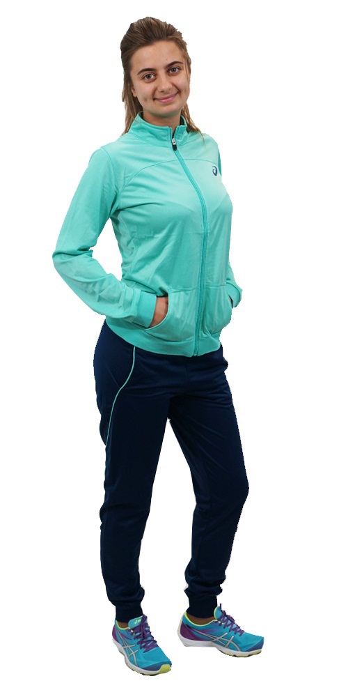 ASICS TRACKSUIT POLYWARP женский спортивный костюм бирюзовый - 2