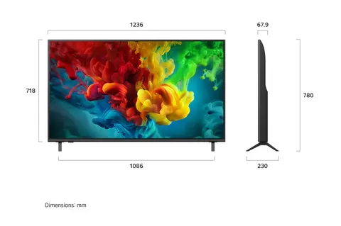 Телевизор LED LG 55" 55QNED83B6A черный титан 4K Ultra HD 120Hz DVB-T DVB-T2 DVB-C DVB-S DVB-S2 USB WiFi Smart TV (RUS)